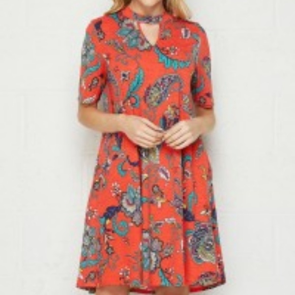 Honeyme Dresses & Skirts - NWT HONEYME BOHO PAISLEY PRINT DRESS